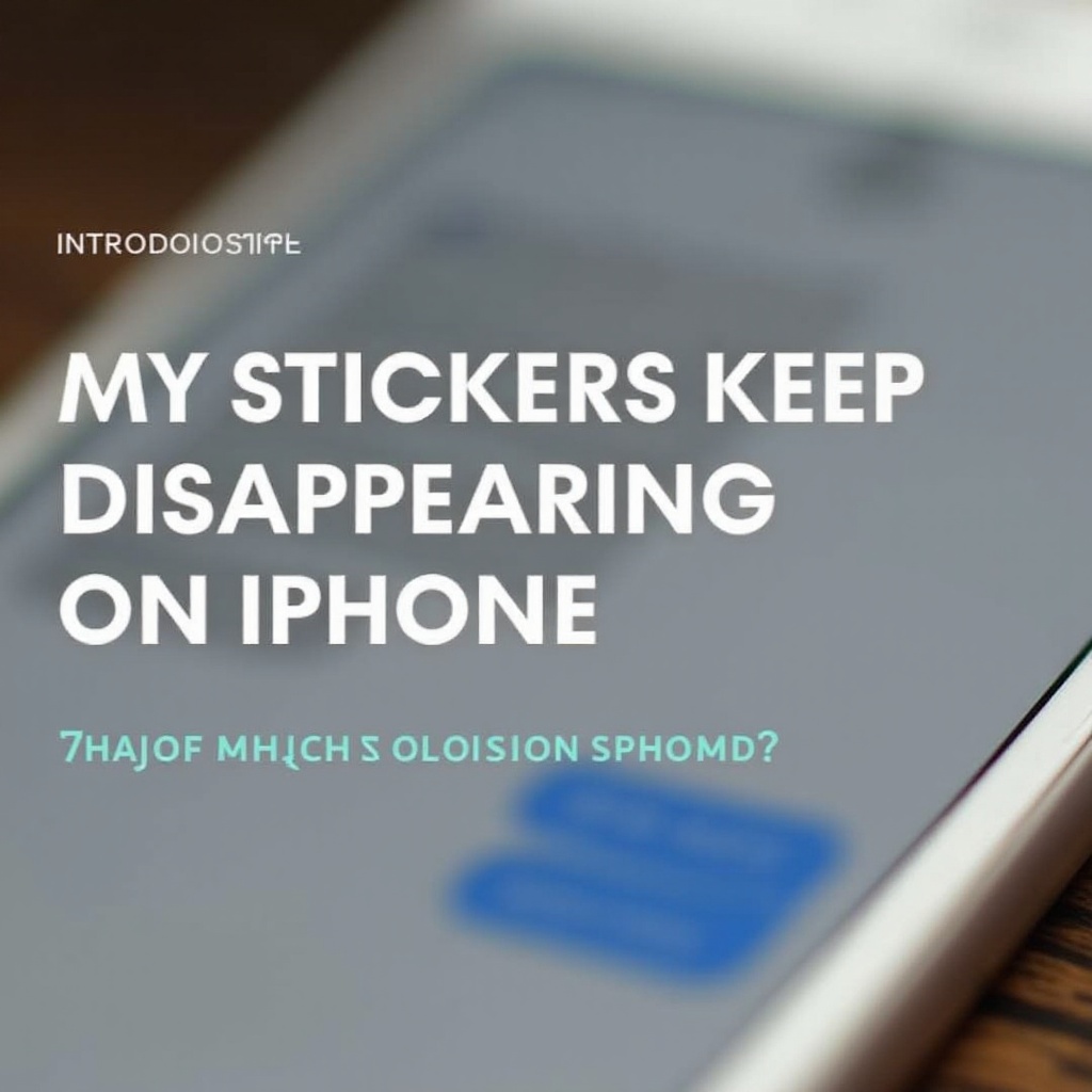my stickers keep disappearing iphone