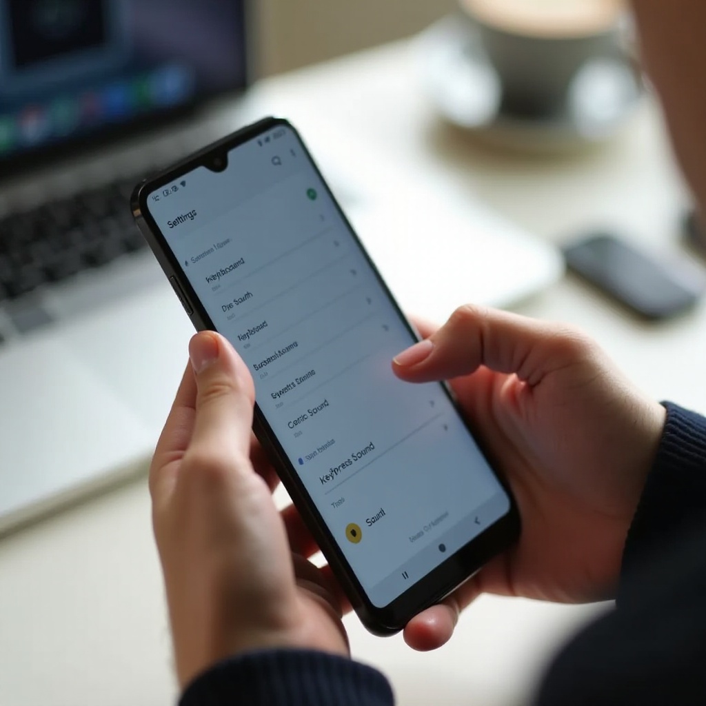 how to turn off sound keyboard for android