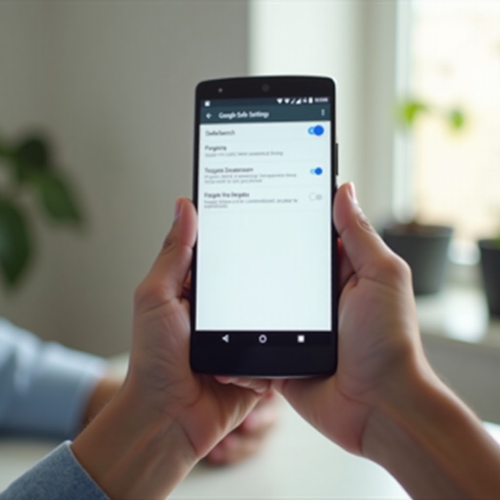 turn off google safe search on android