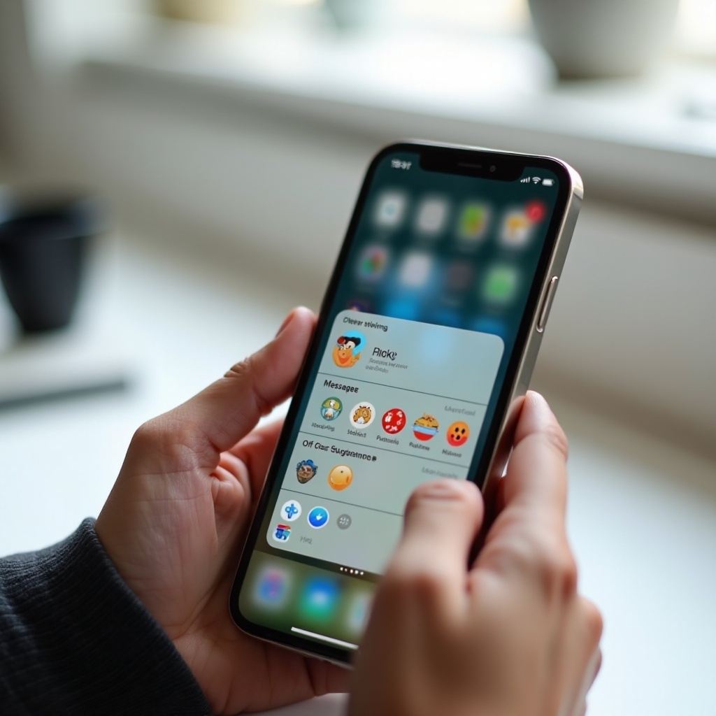 how to clear stickers on iphone