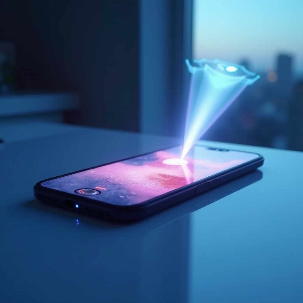 phone with projection