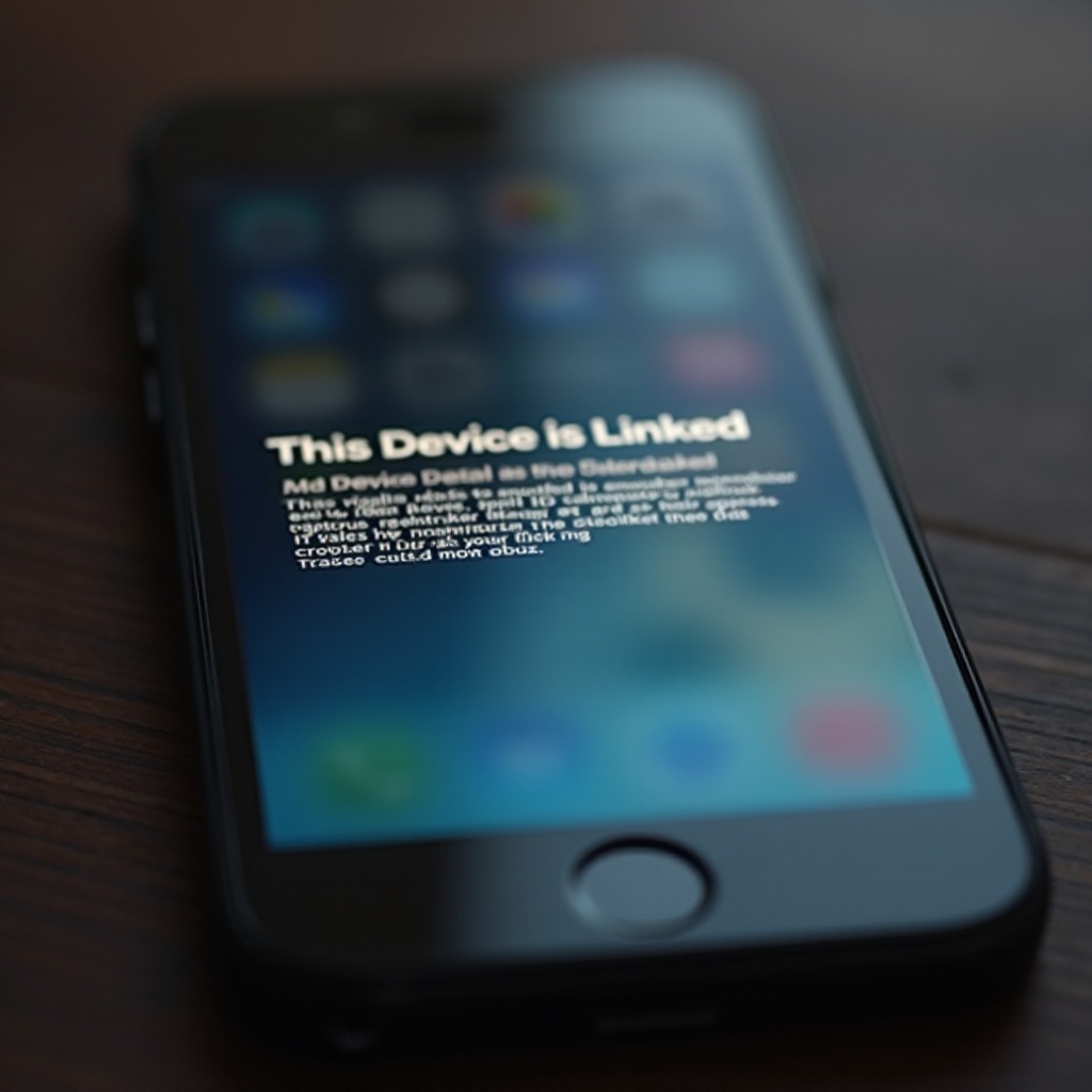 this device is linked to another apple id