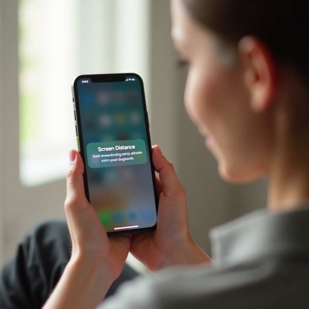 how to turn off eye distance on iphone