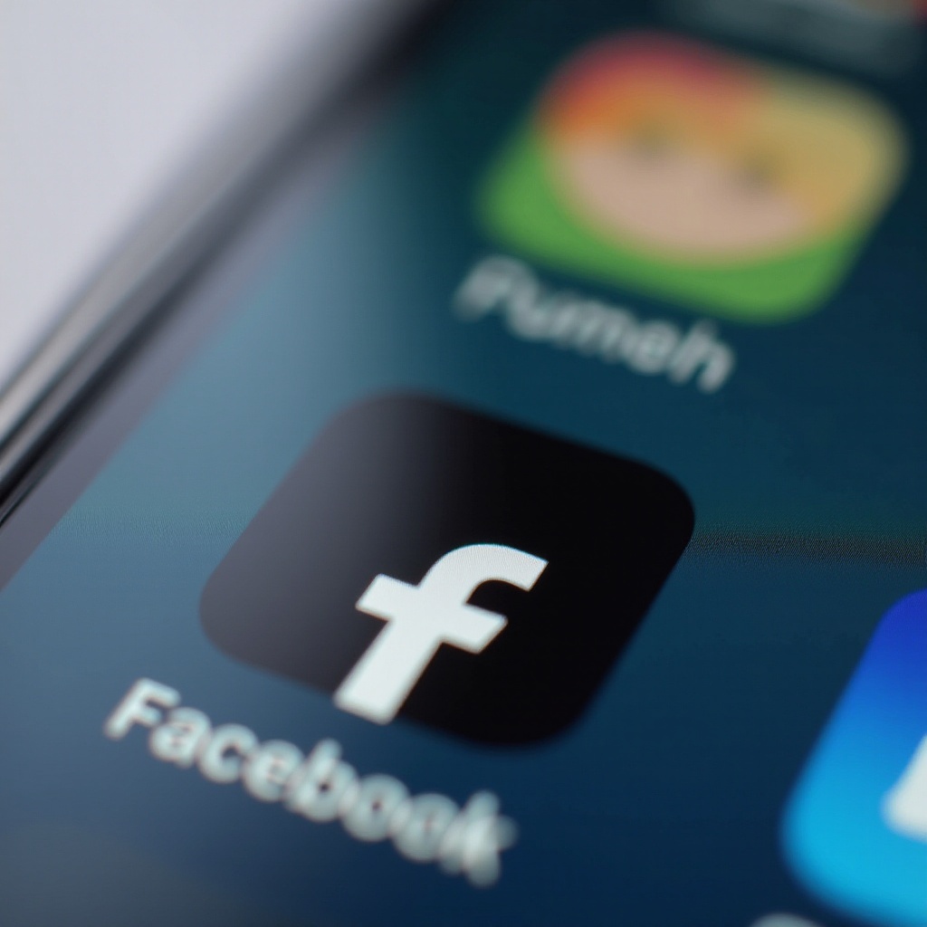 iphone facebook icon black