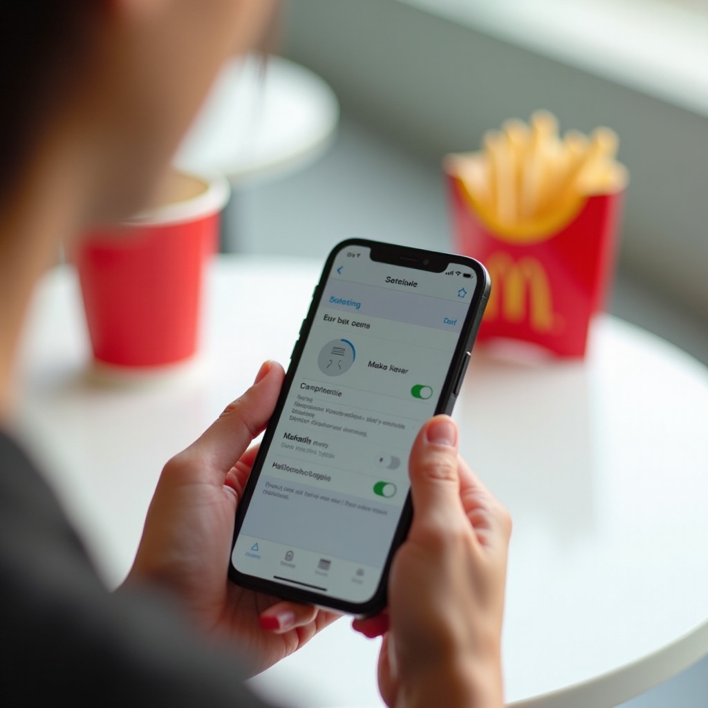 how to clear cache on mcdonald's app iphone