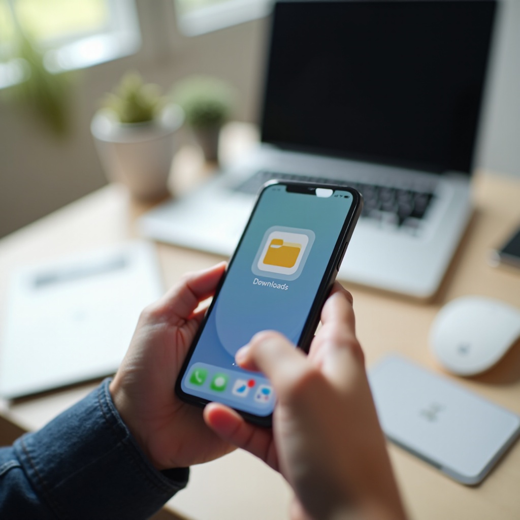 where is download file on iphone