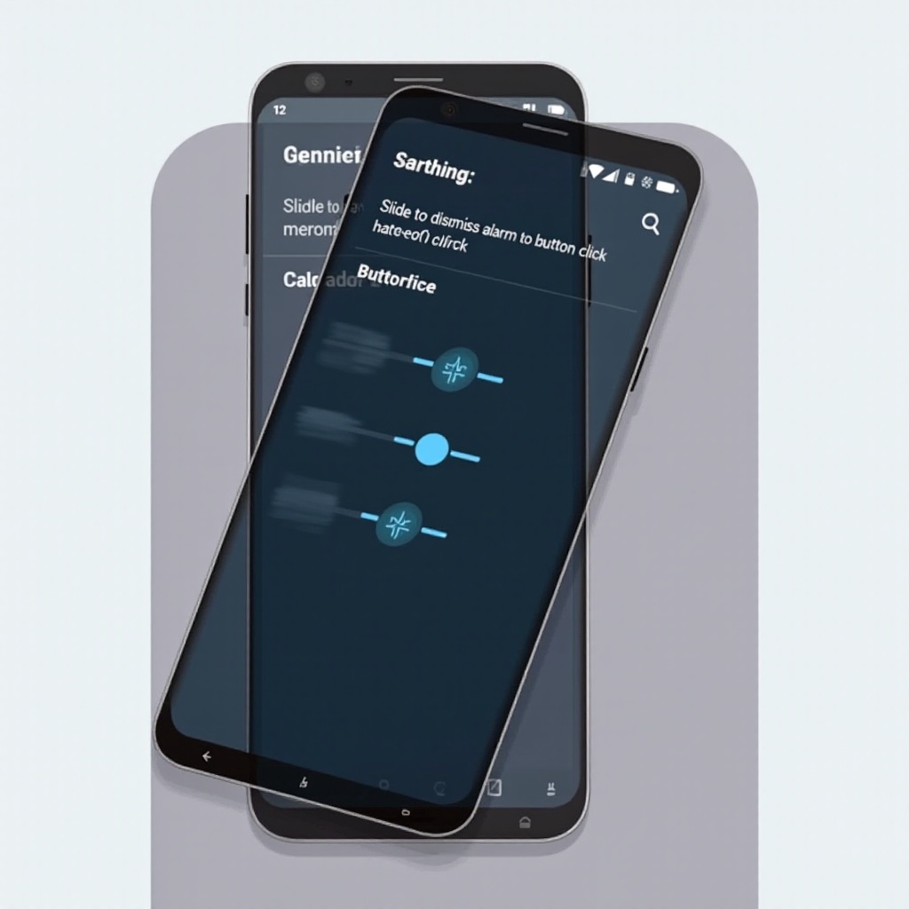 change slide alarm to button click android alarm