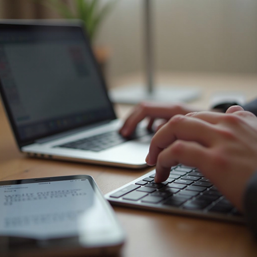 use macbook keyboard on iphone