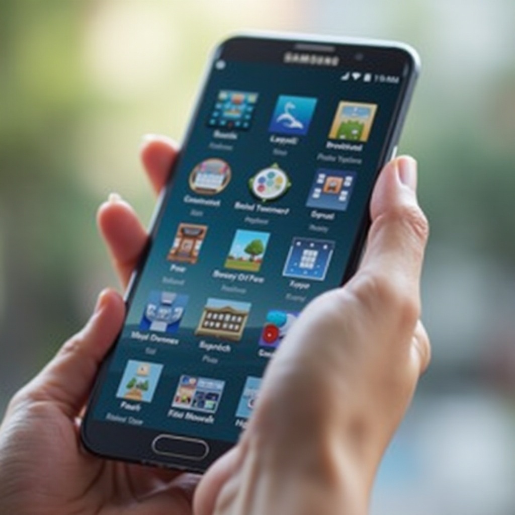 how to change samsung gallery layout