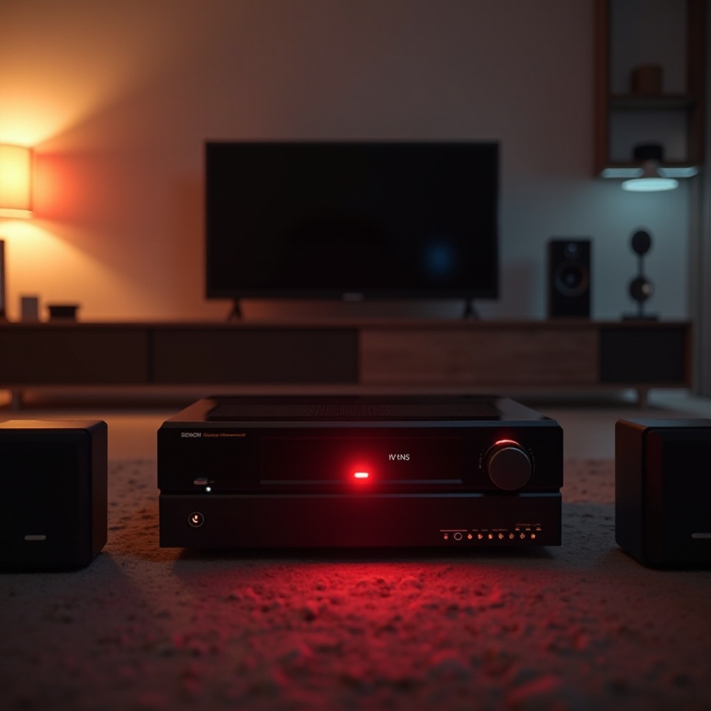 denon avr red light blinking