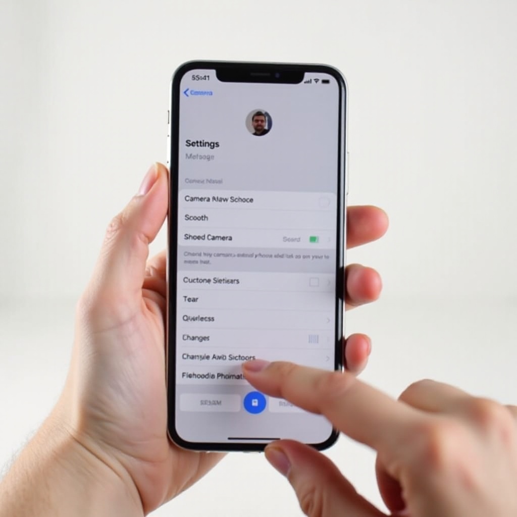 how to turn off mirror selfie in iphone