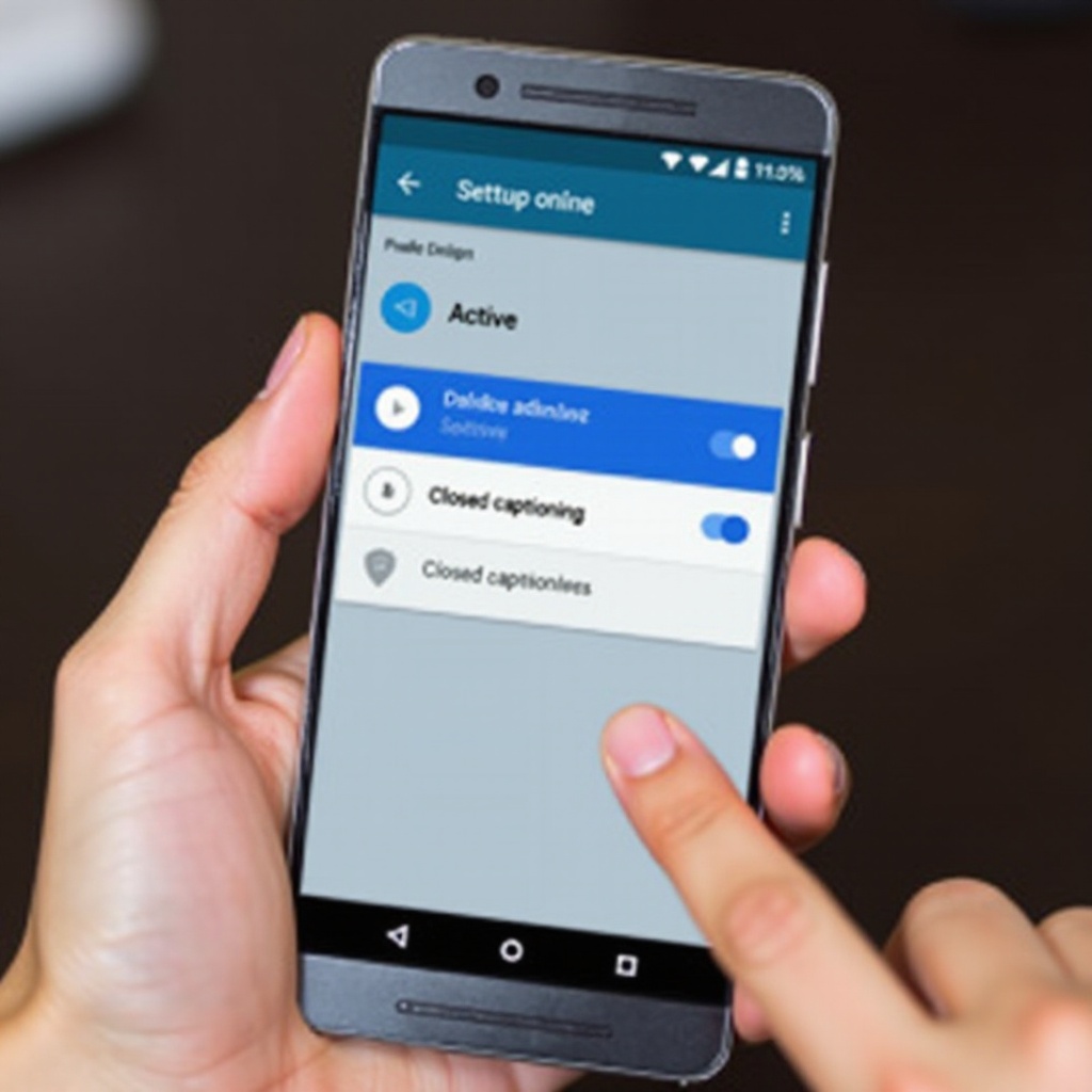 how to turn off closed captioning on android