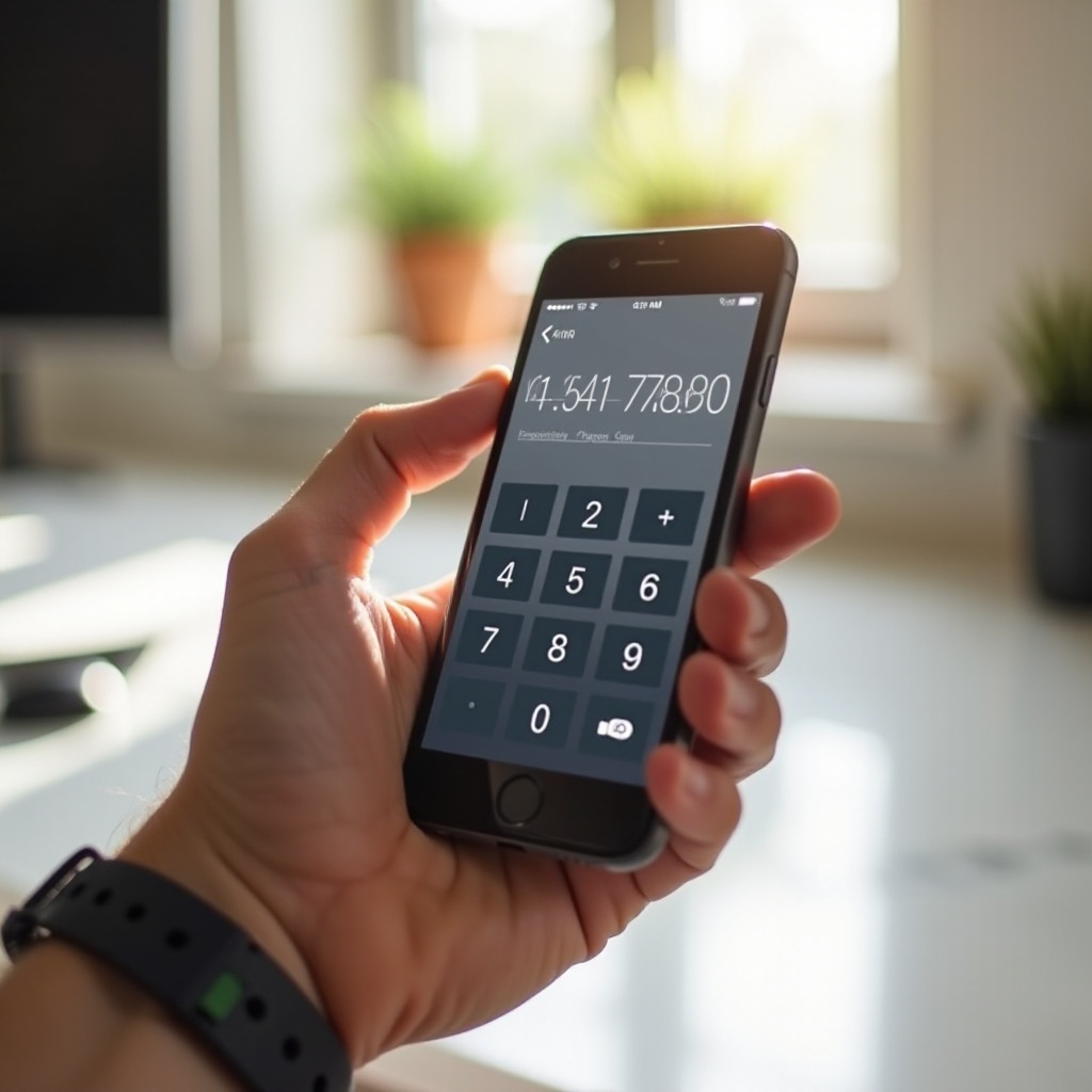 how to clear calculator on iphone