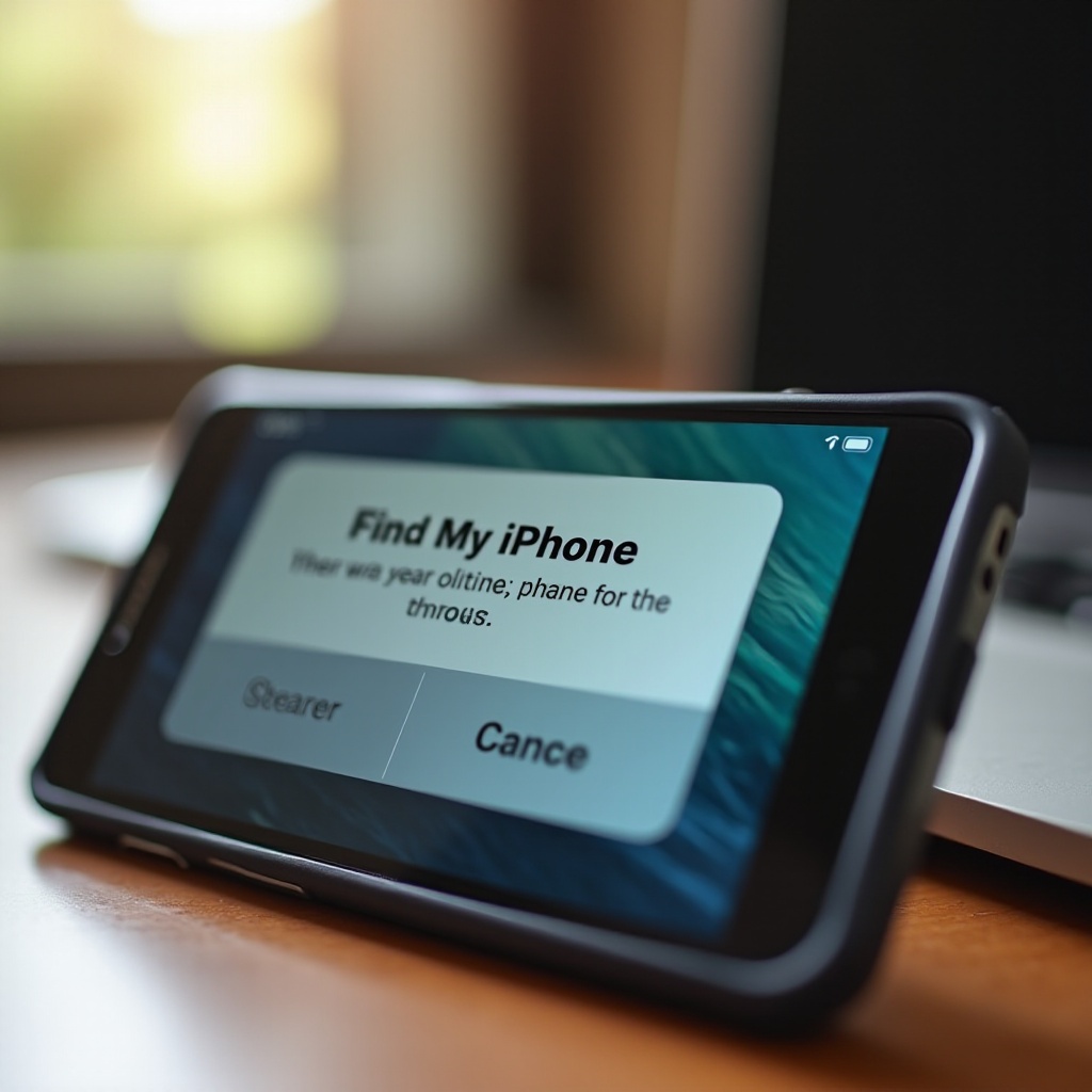 how to get rid of find my iphone alert