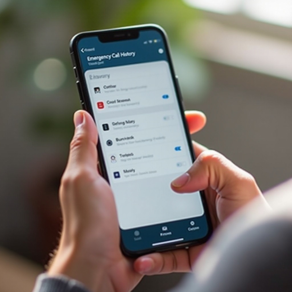 how to delete emergency call