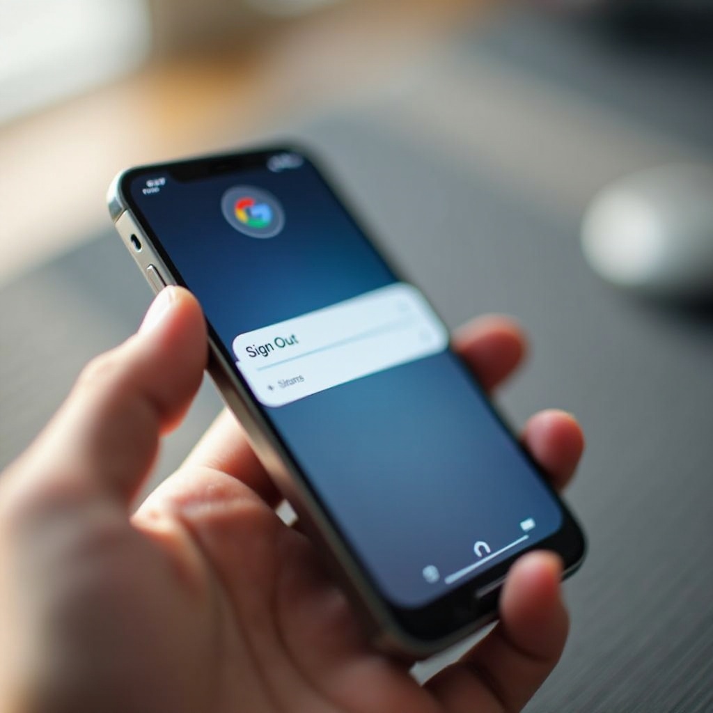 how to sign out of google on iphone