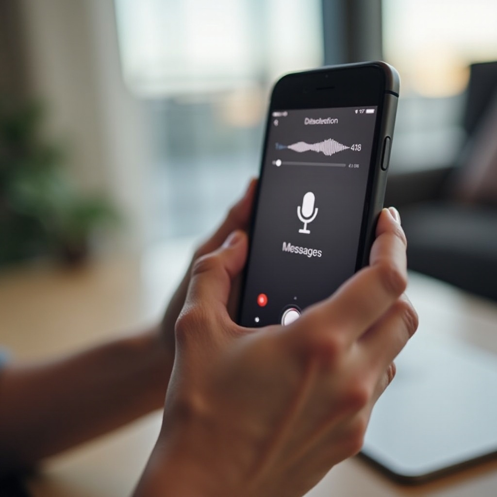 how to send a voice message from iphone