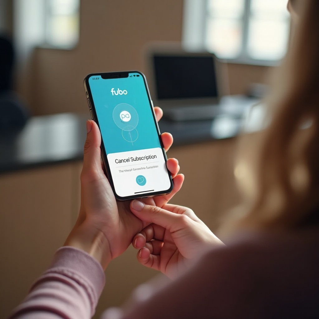 how to cancel fubo on phone