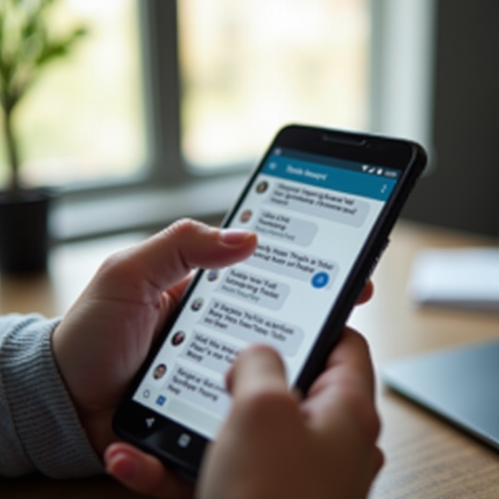 can t open text messages on android