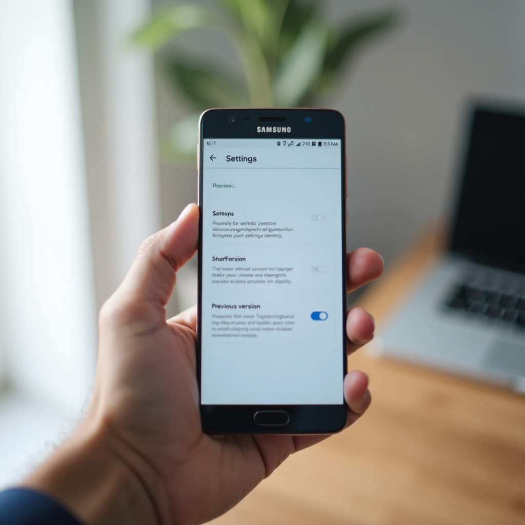 how to revert samsung ui update