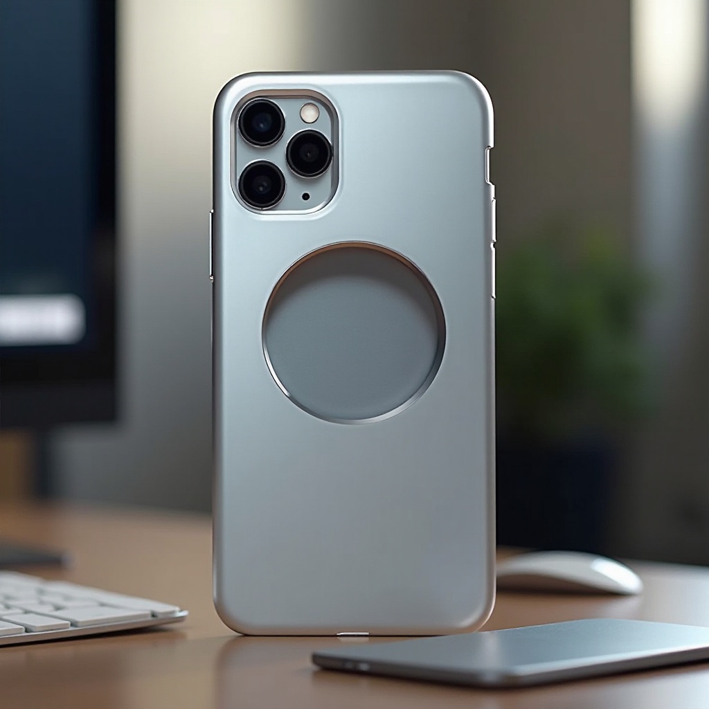 phone case with circle on back