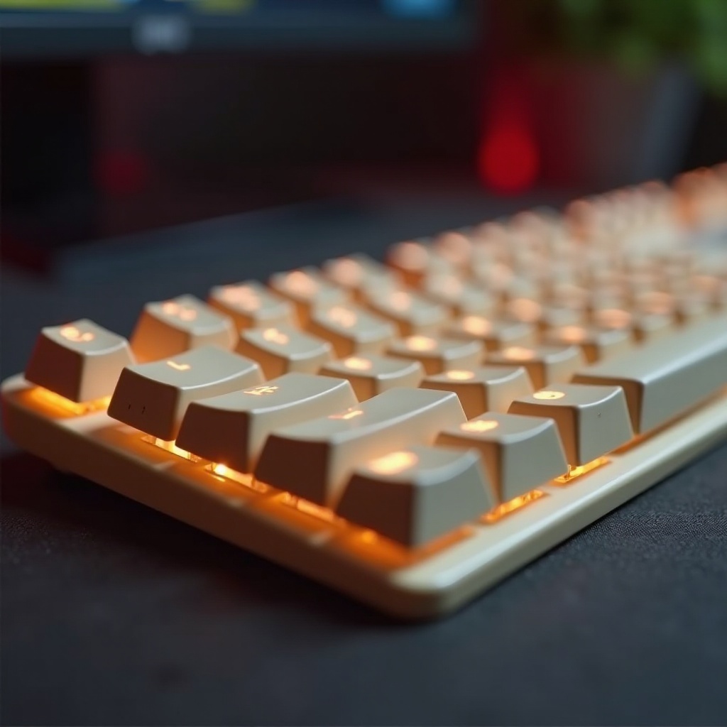 creamy gaming keyboard