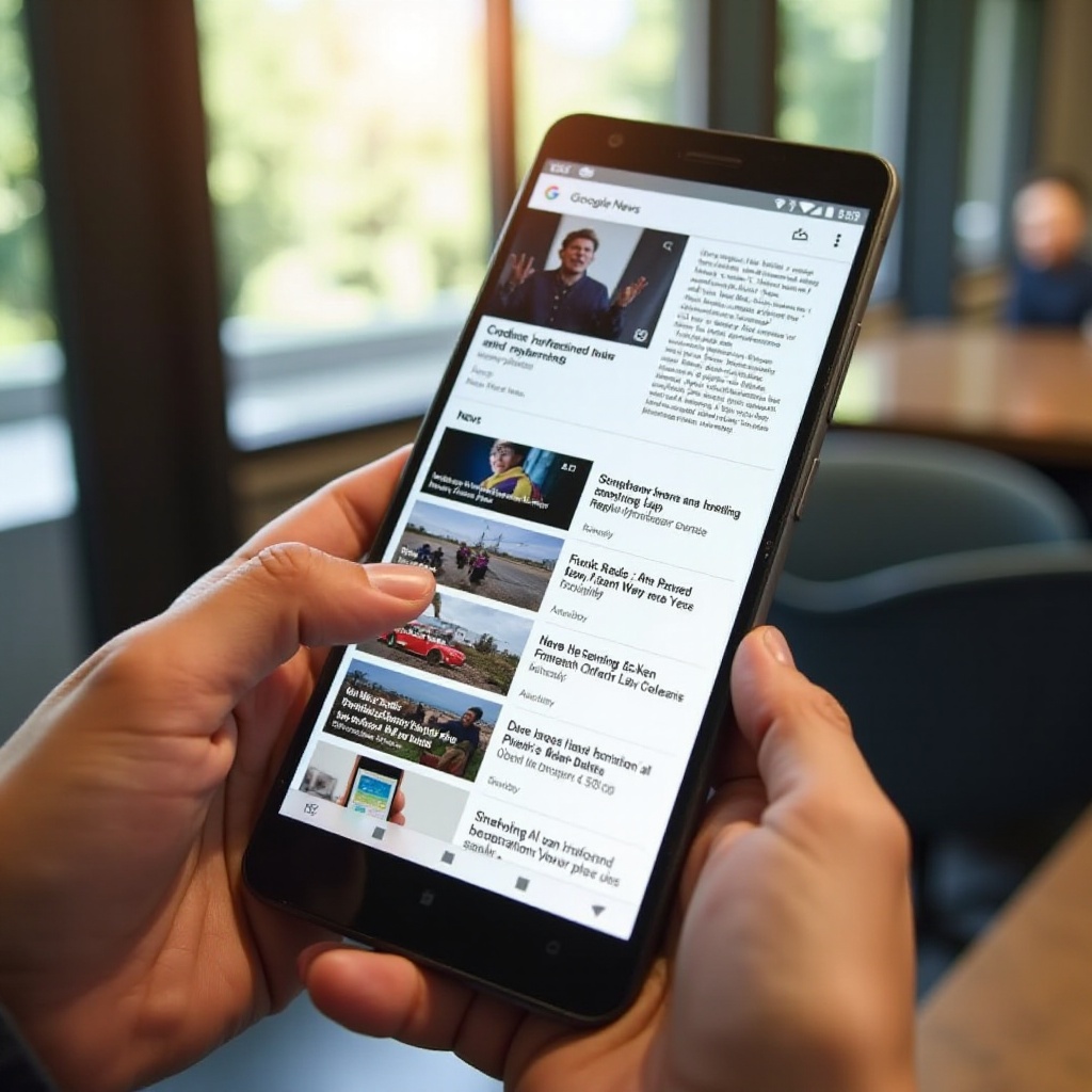 how to refresh google news feed on android